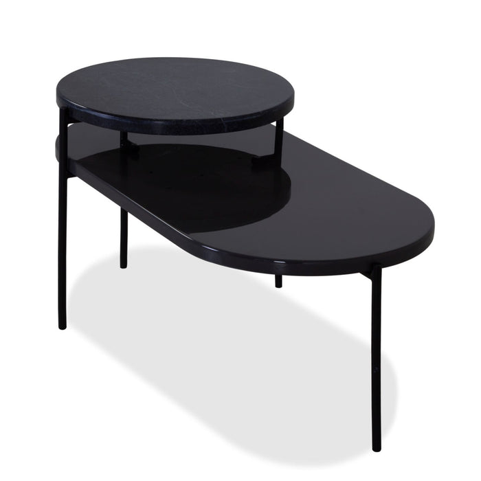 Mesa De Centro Venus Marmol Negro, Gris