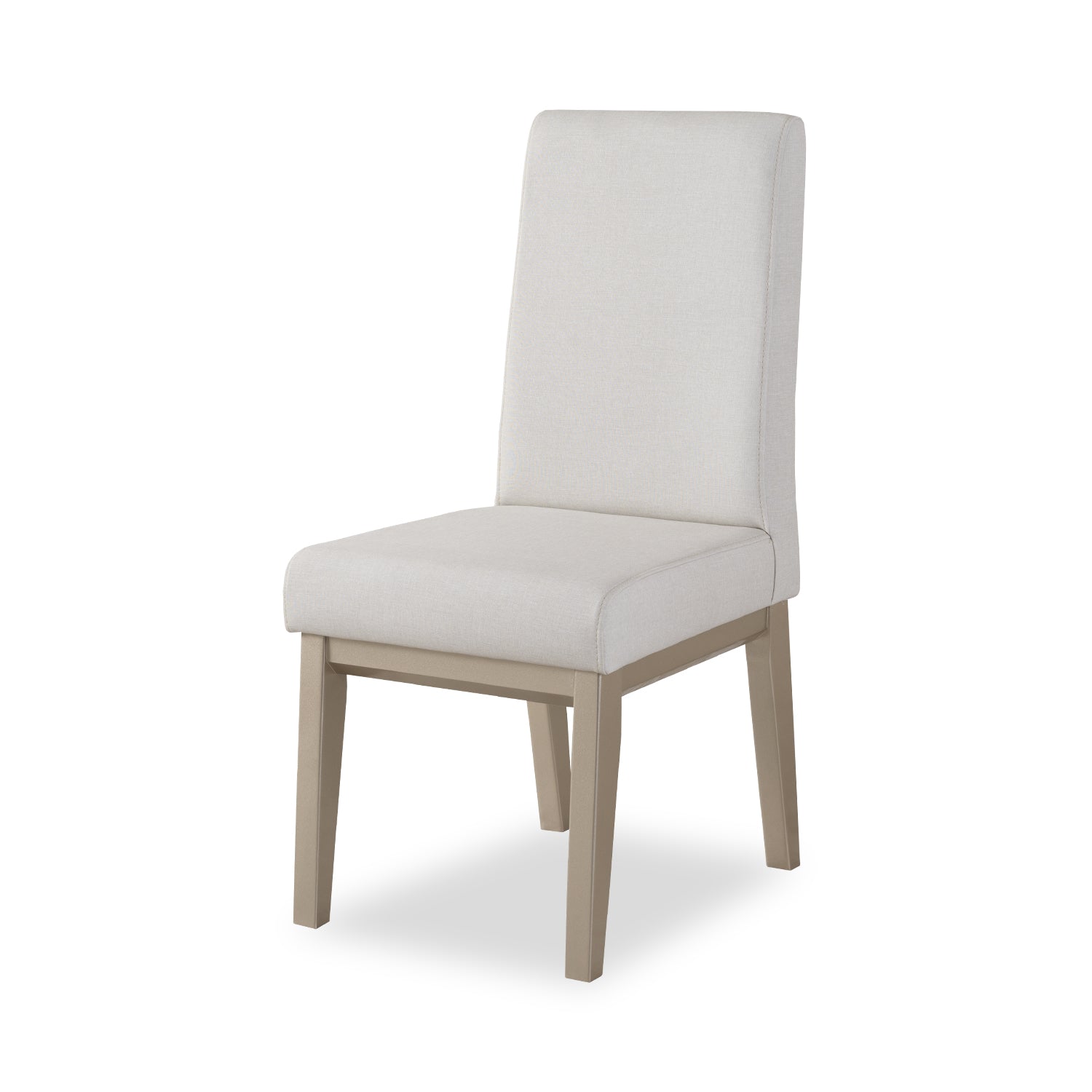 Comedor 4 Puestos Walcot Eurolino Blanco Puro, Champaña