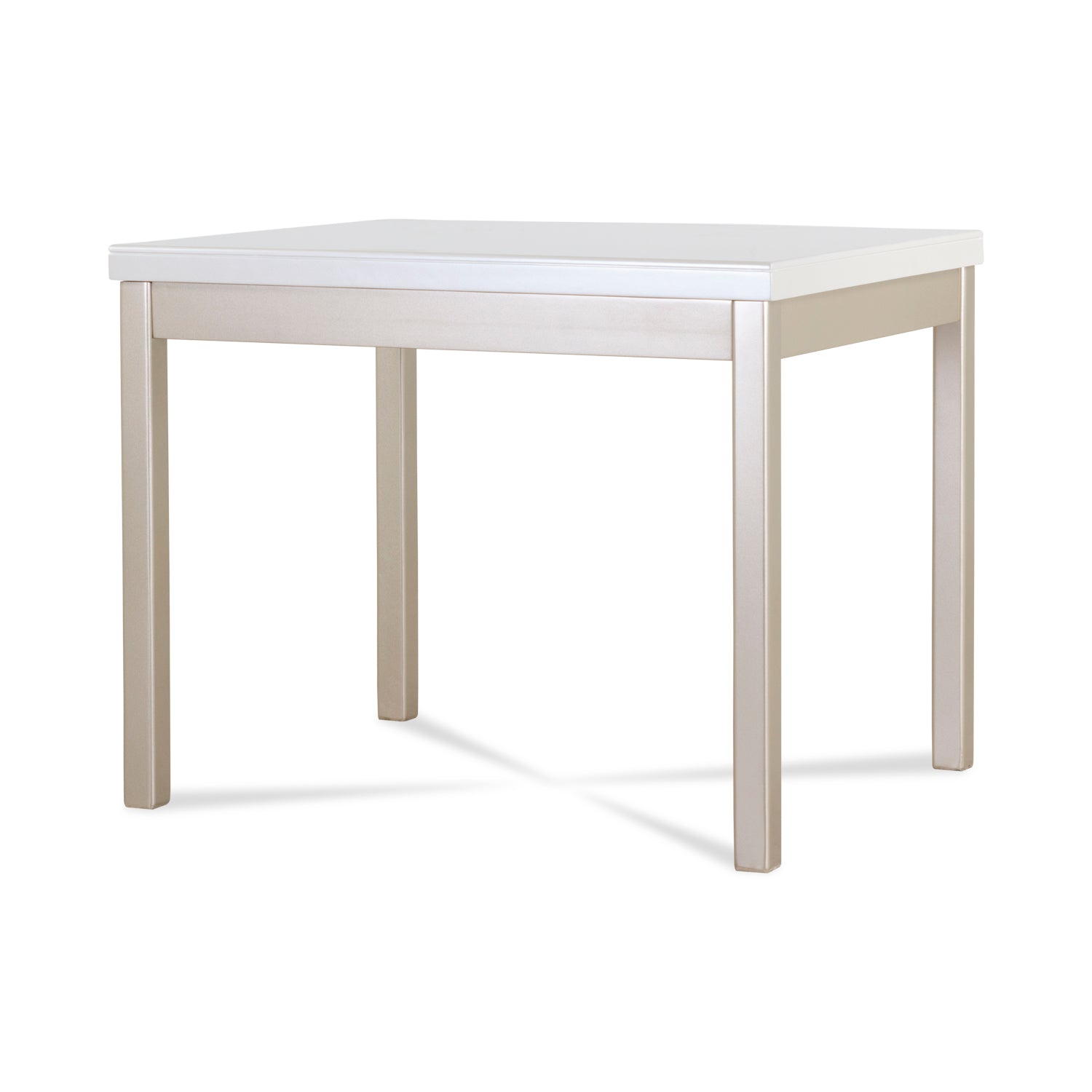 Comedor 4 Puestos Walcot Eurolino Blanco Puro, Champaña