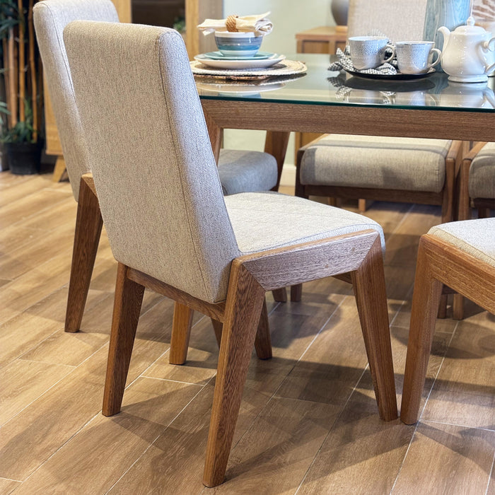 Comedor 6 Puestos Andreas Lino Beige, Mocca