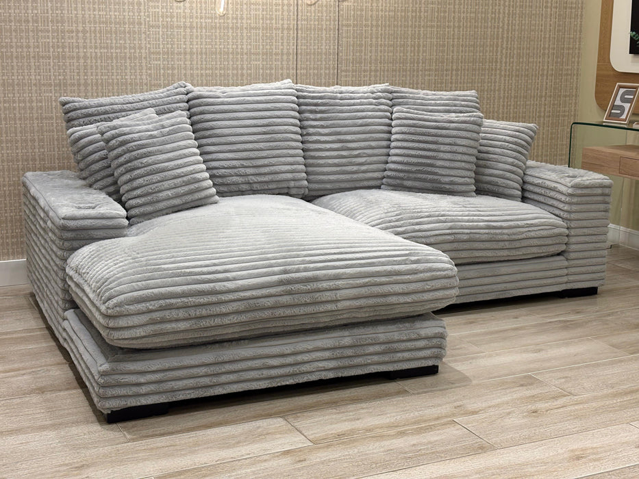 Sala Rinconera Andru Velvet Gris
