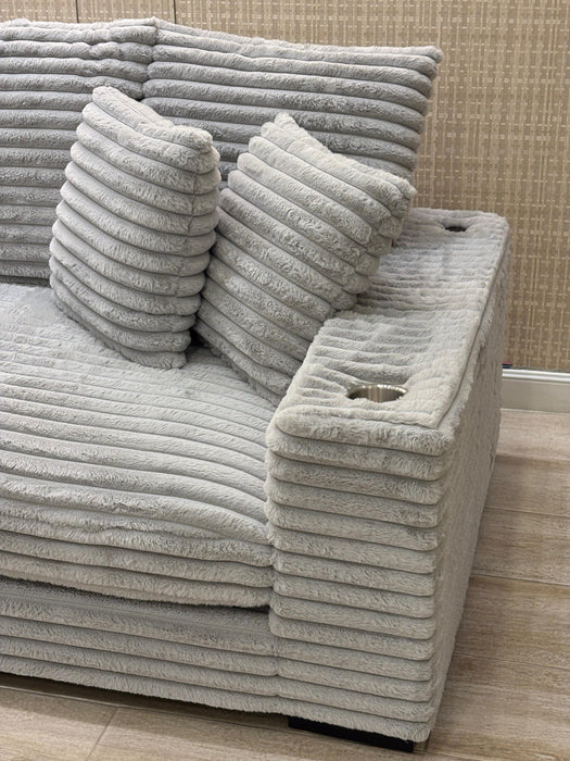 Sala Rinconera Andru Velvet Gris