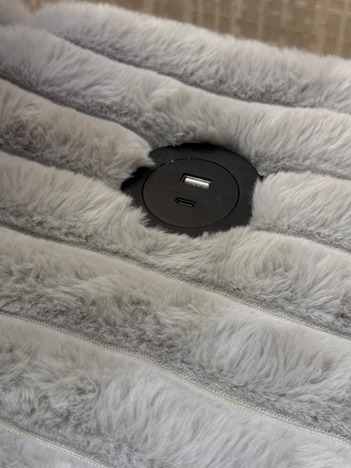 Sala Rinconera Andru Velvet Gris