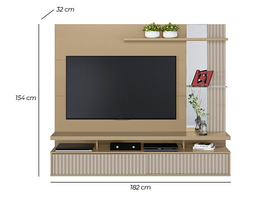 Panel De Tv Denver Champaña, Off White