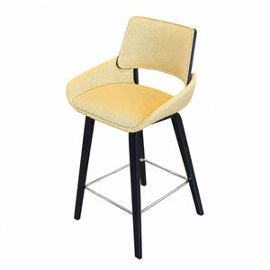 Silla De Bar Arlette Lino Amarillo