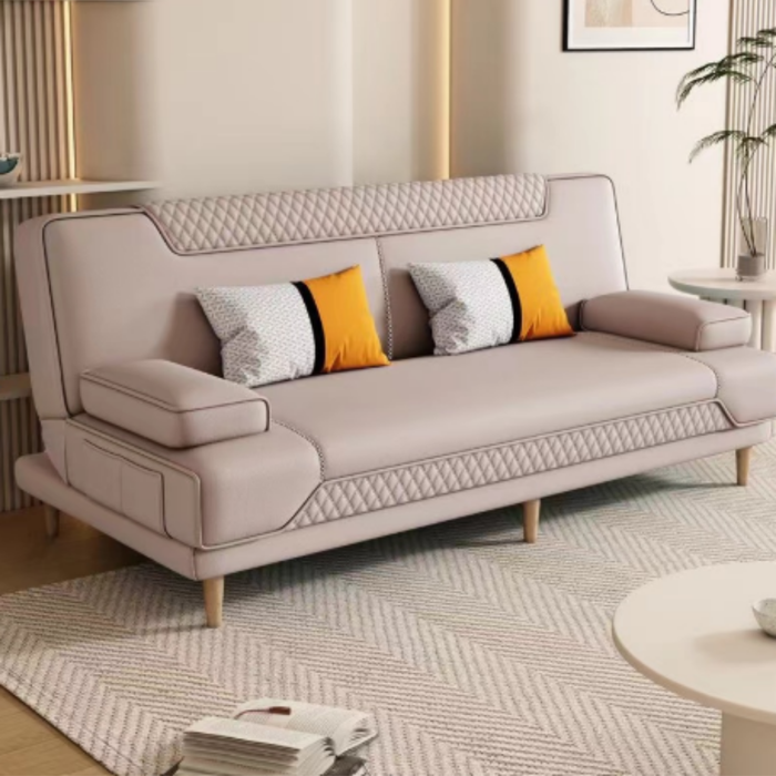 Sofá Cama Calipso Eurocuero Beige
