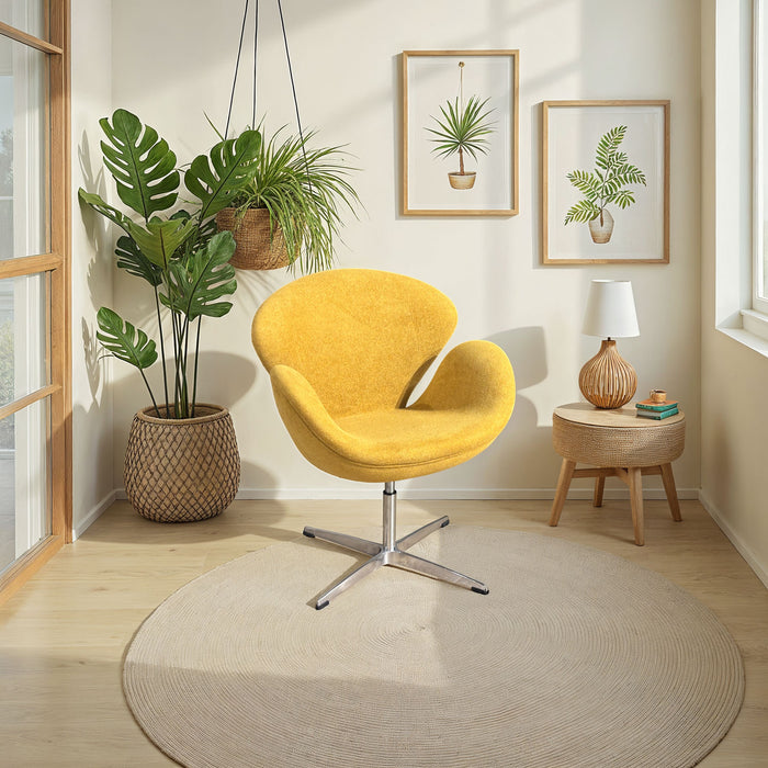 Silla Twist Velvet Mostaza