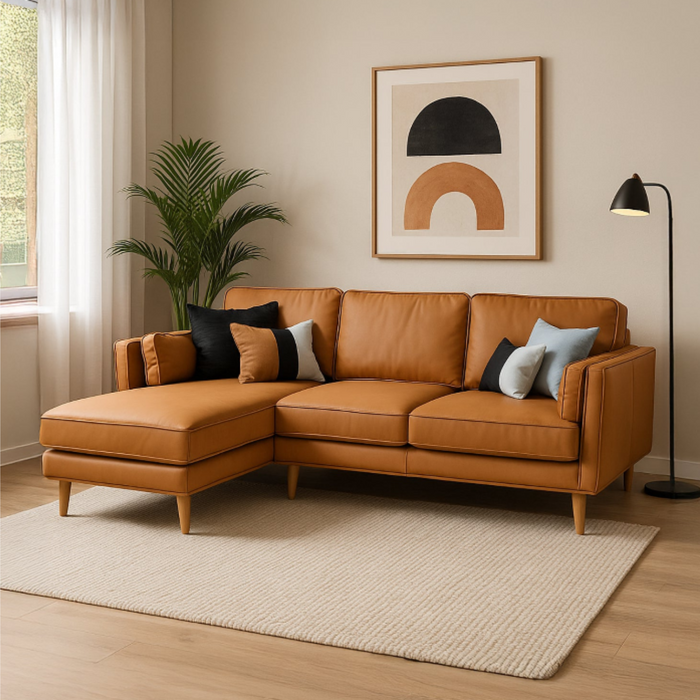 Sala Rinconera Cameron Eurocuero Miel Orientación Izquierda