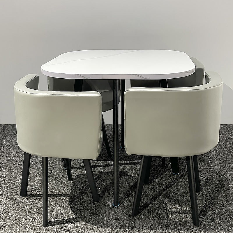 Comedor 4 Puestos Alec Marmol, Gris