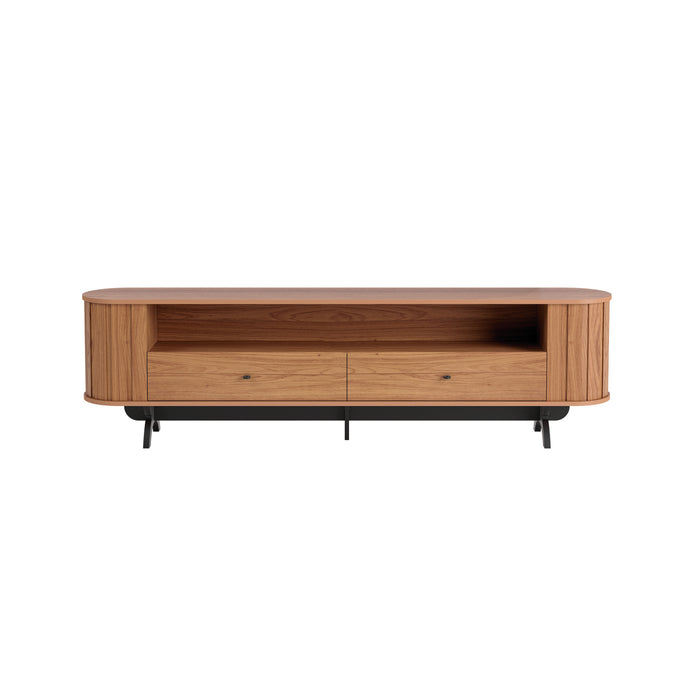 Mesa de Tv Reni Natural, Negro