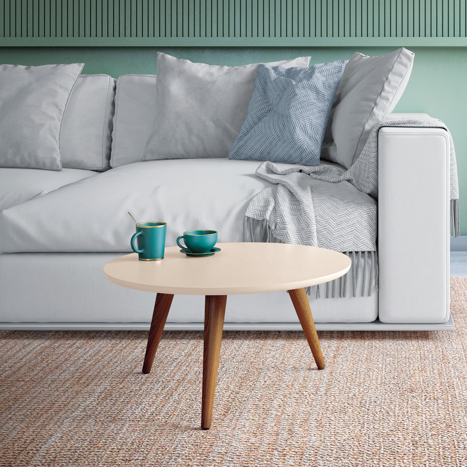 Mesa de Centro Lira Off White, Natural