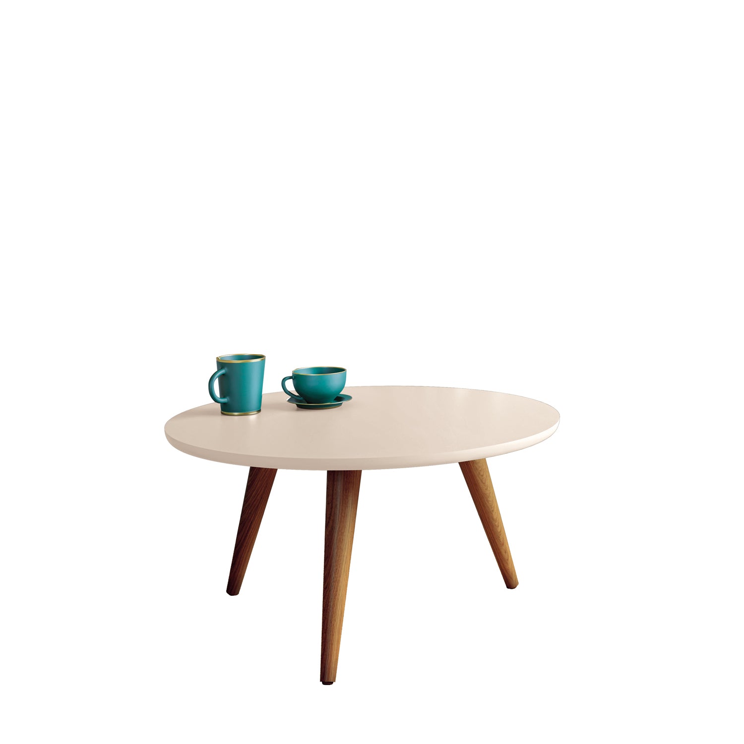 Mesa de Centro Lira Off White, Natural