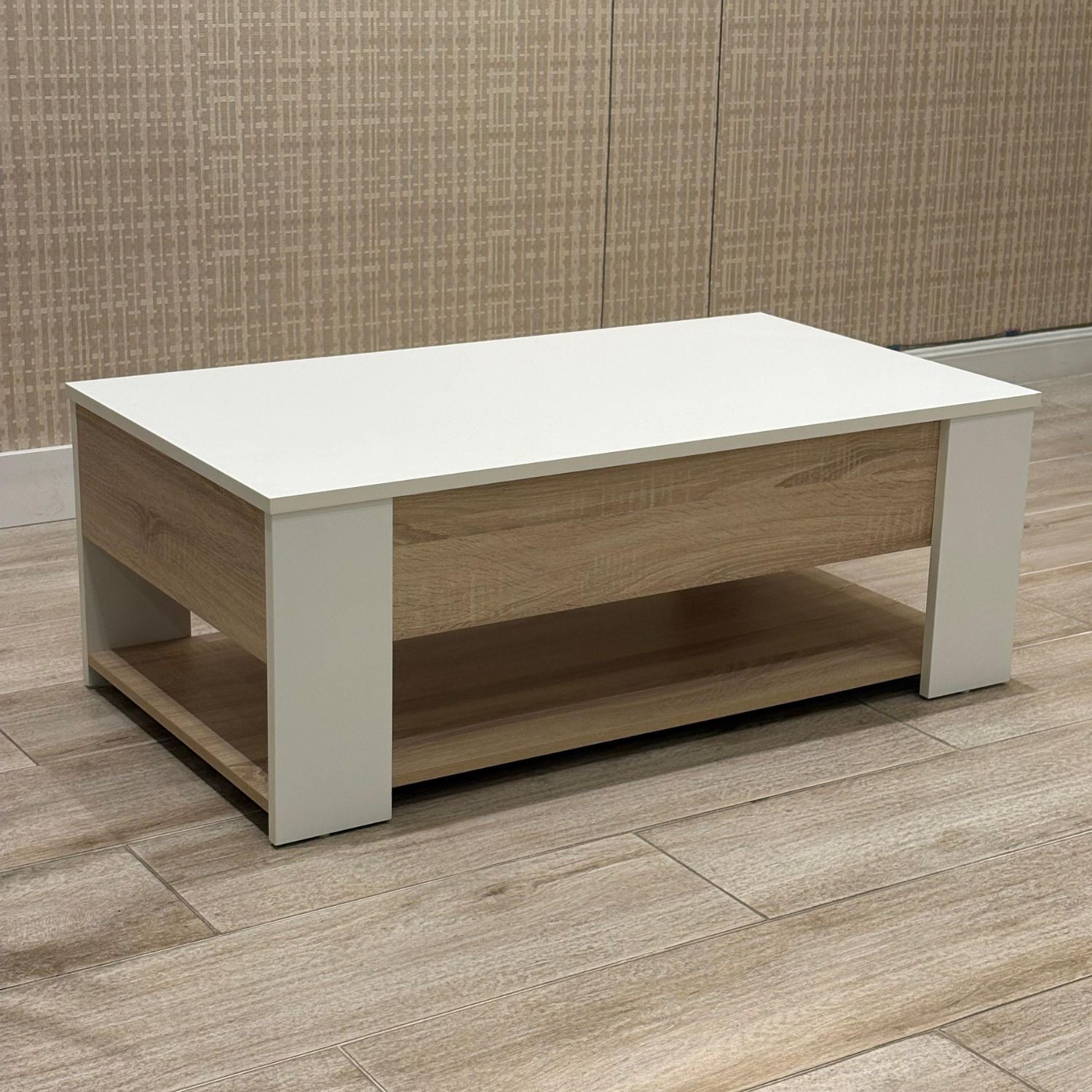 Mesa De Centro Karim Blanco, Natural