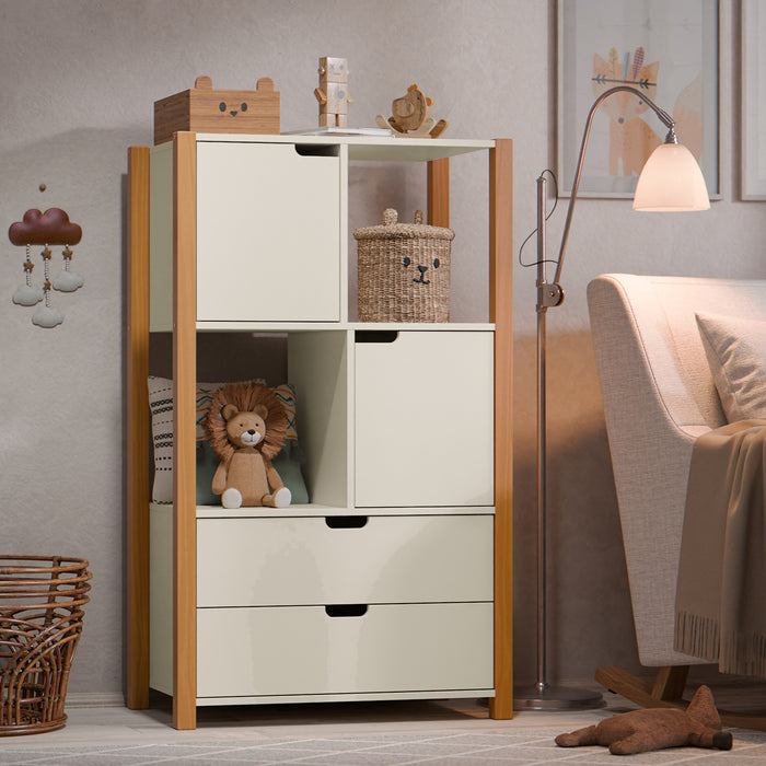 Biblioteca Amalia Off White, Natural