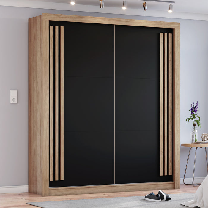 Ropero Patric Flex Natural, Negro