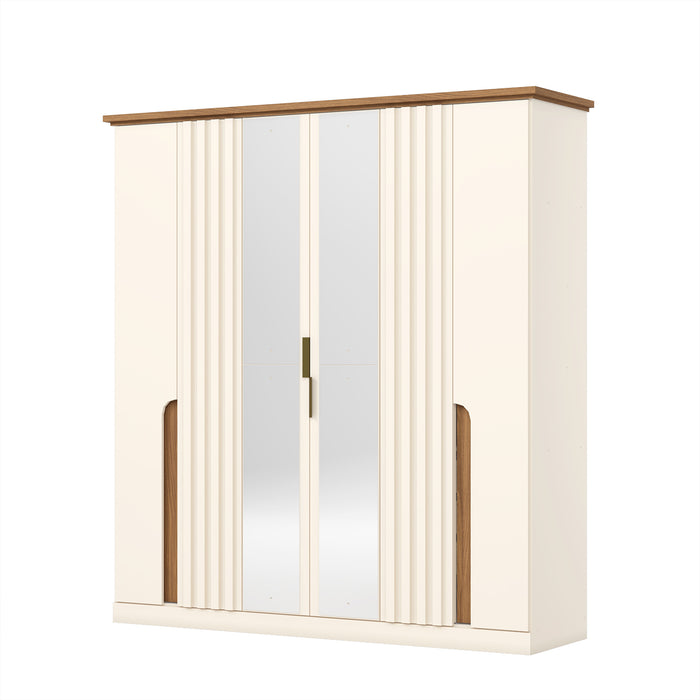 Ropero Toby Off White, Natural
