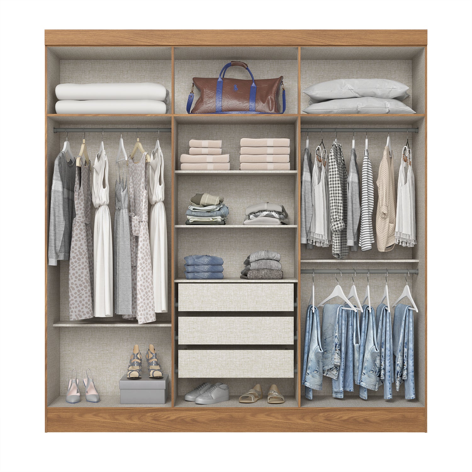 Ropero Otto  Natural, Off White
