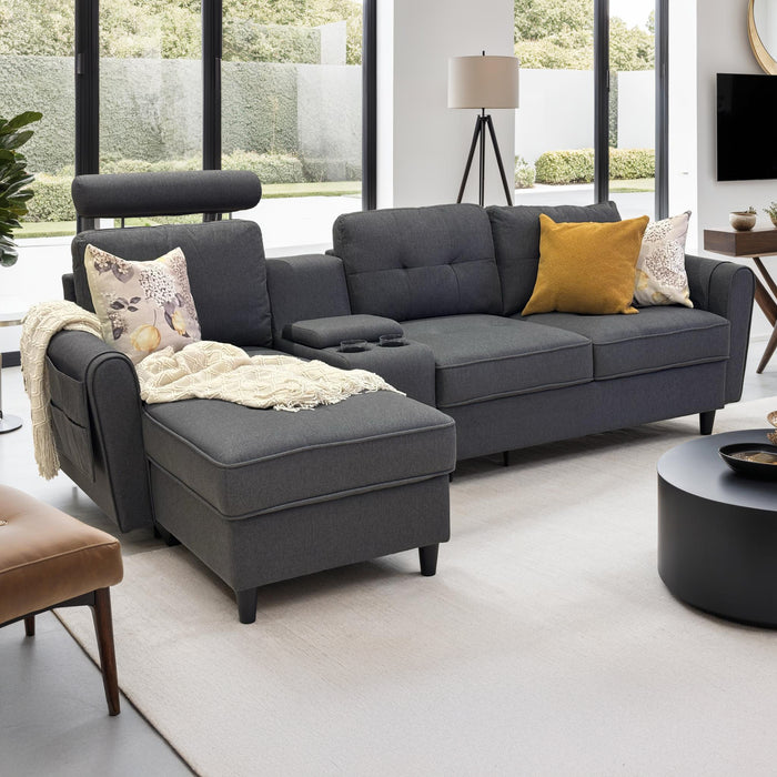 Sala Rinconera Oxford Lino Plomo