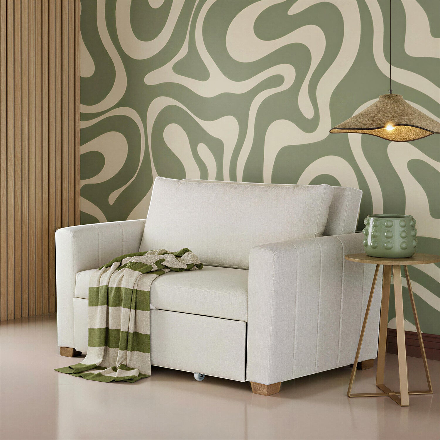 Sofá Cama Amatista Eurolino Marbella Marfil