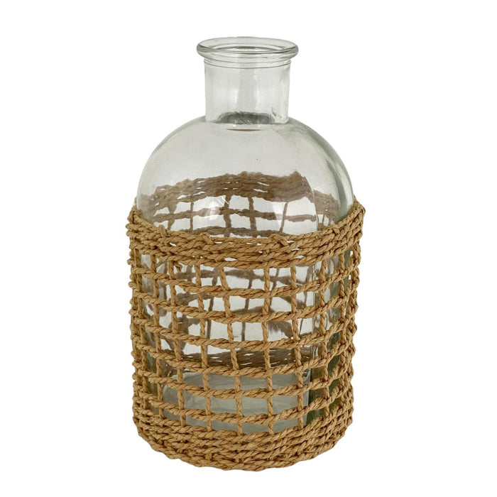 Jarron 10X10X19,6 Vidrio-Natural