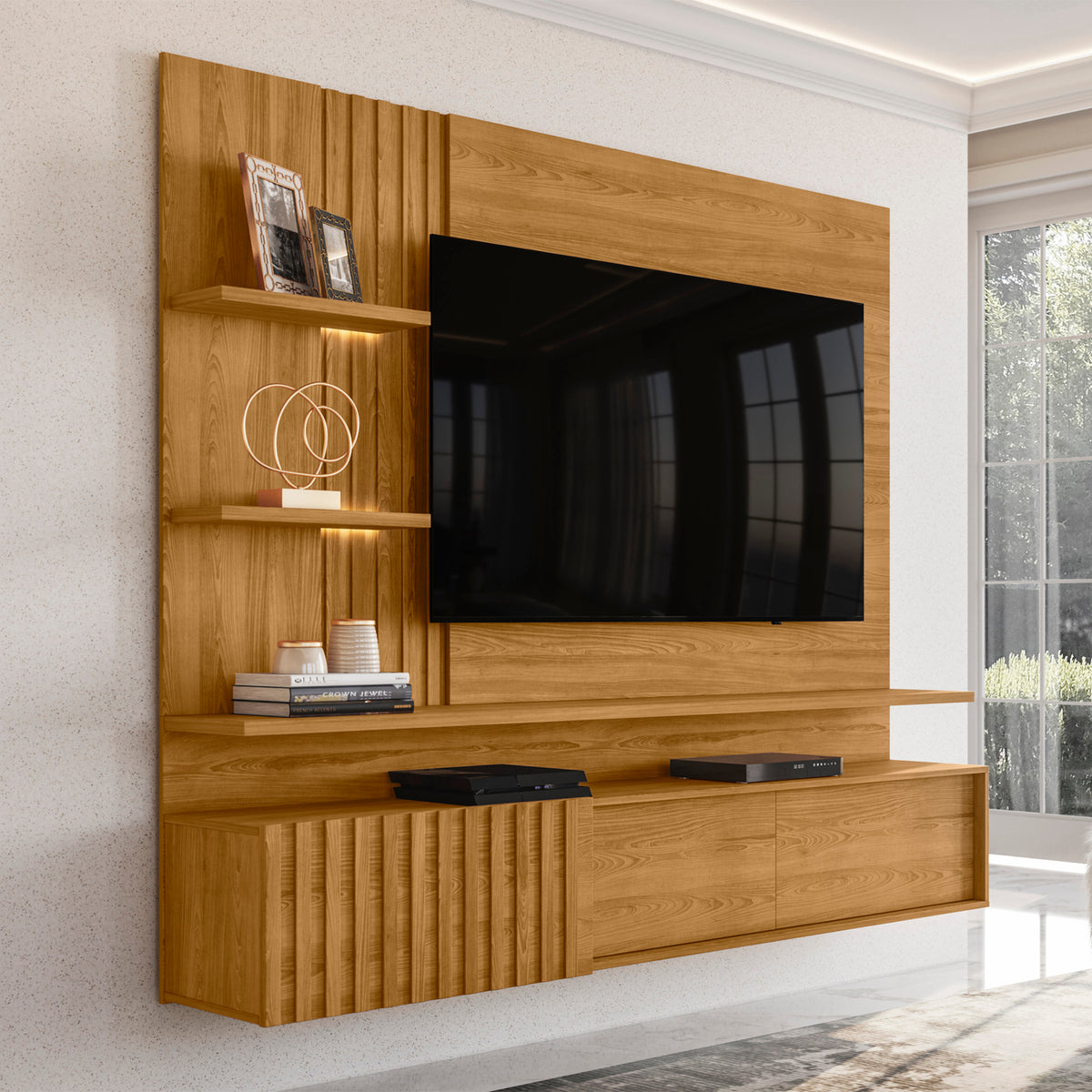 Panel Tv Bruno  Natural