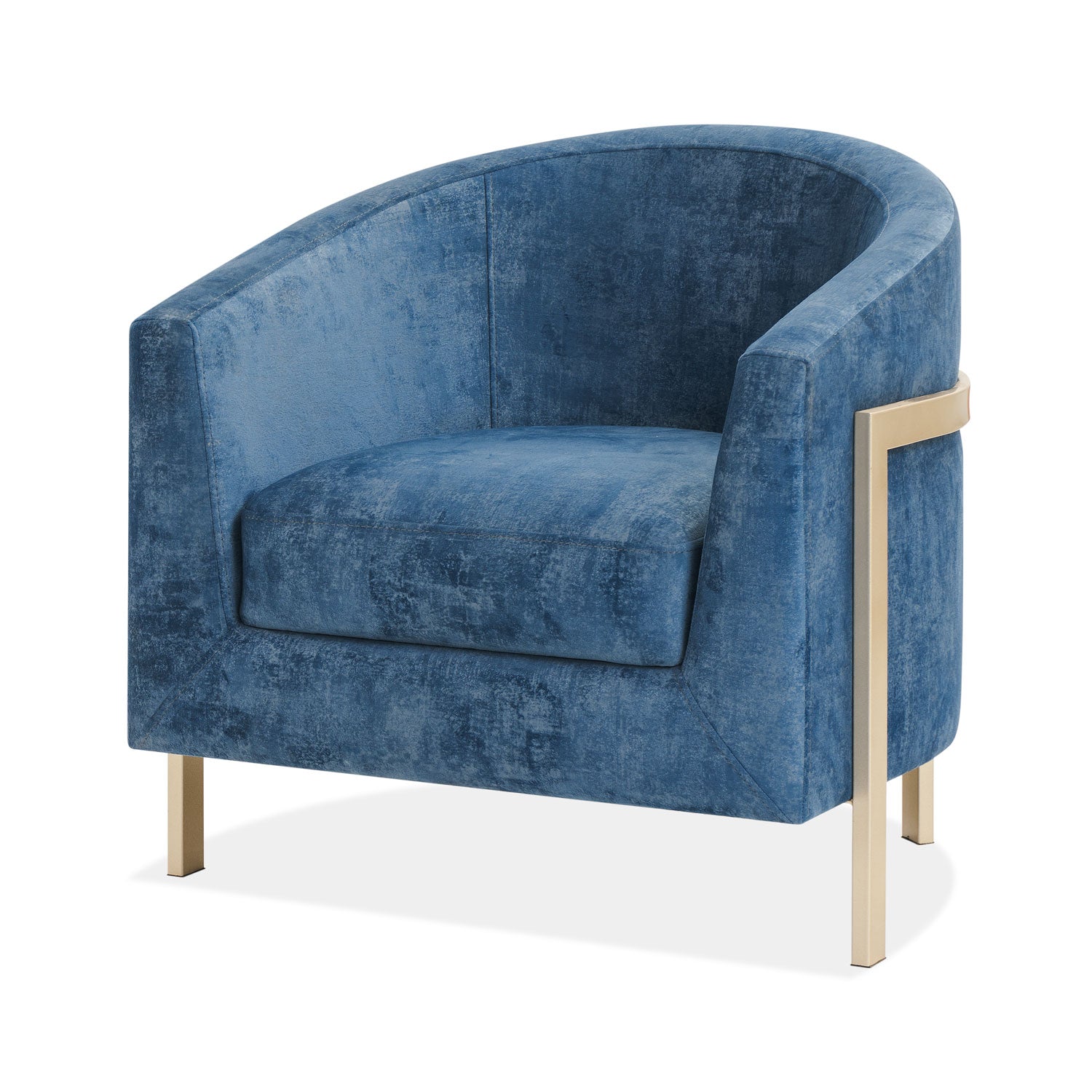 Butaca Berlin Velvet Luxury Navy, Champaña