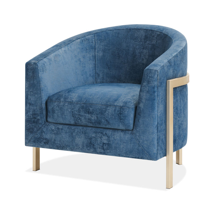 Butaca Berlin Velvet Luxury Navy, Champaña