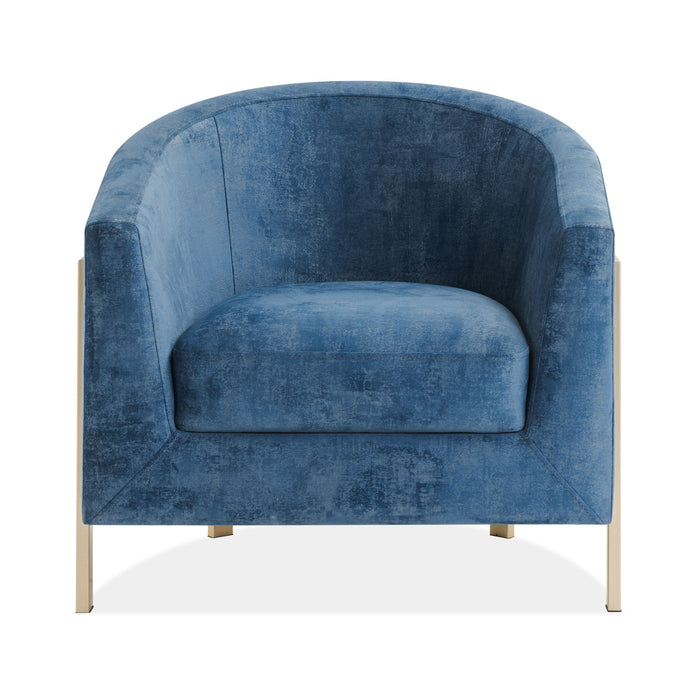 Butaca Berlin Velvet Luxury Navy, Champaña