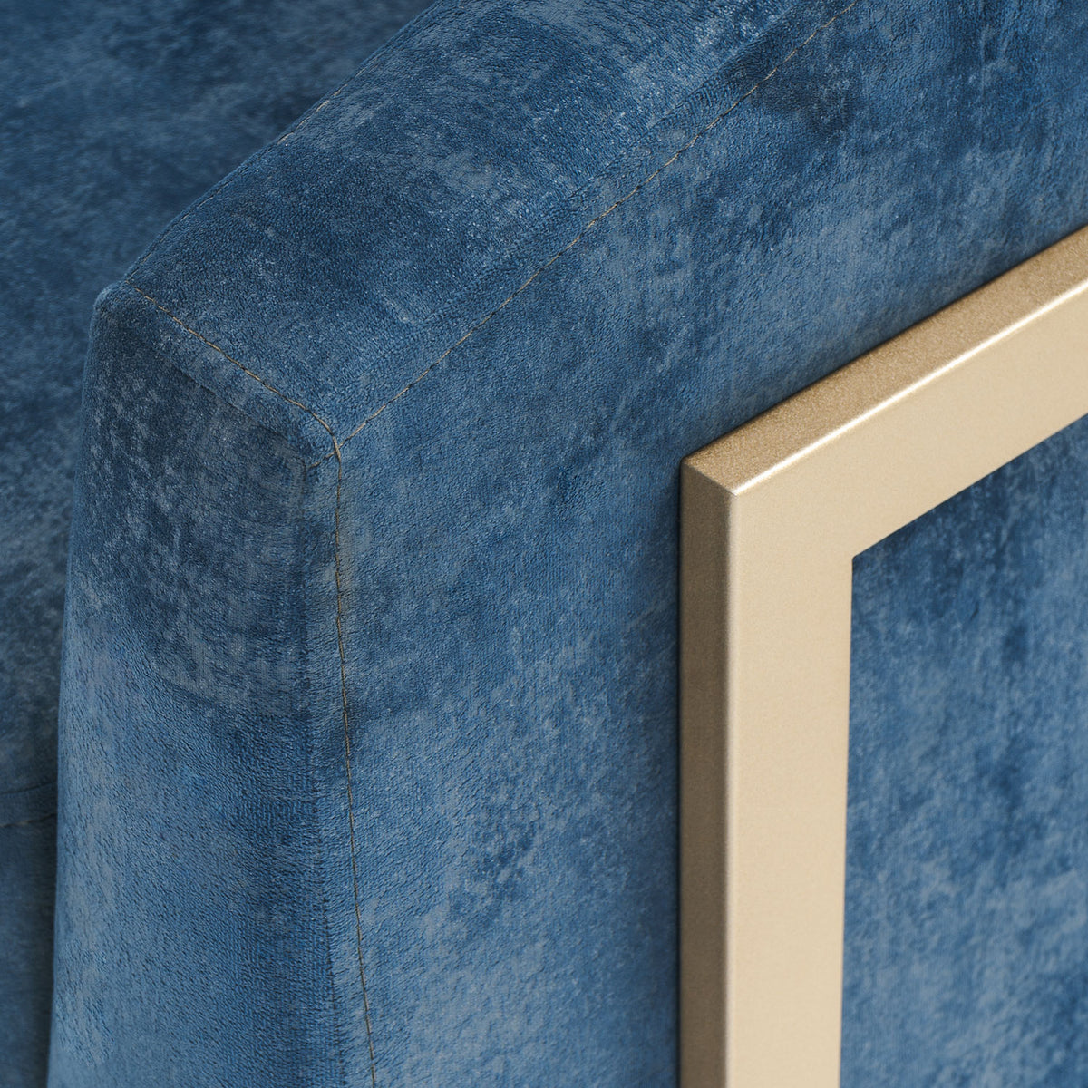 Butaca Berlin Velvet Luxury Navy, Champaña