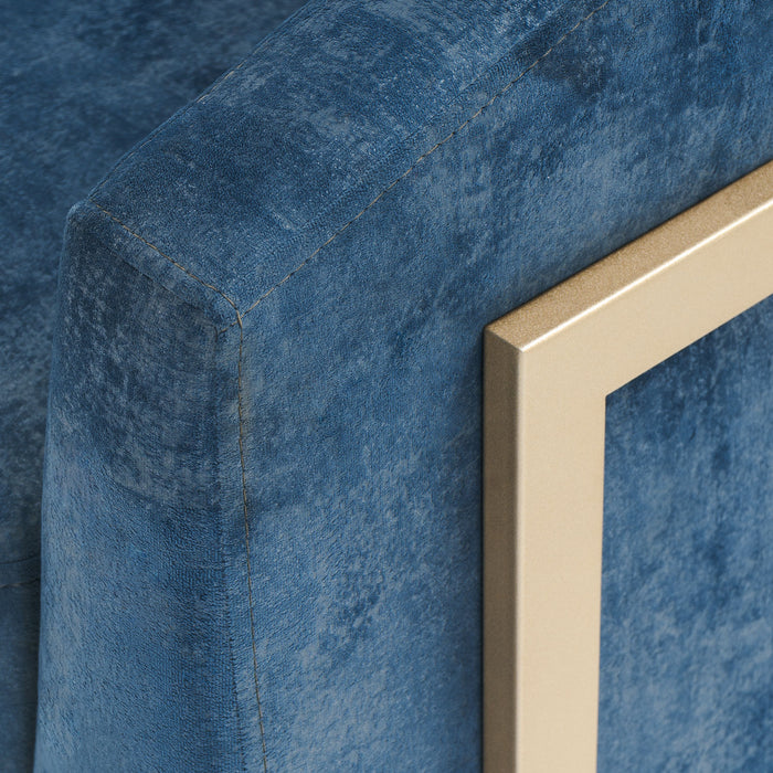 Butaca Berlin Velvet Luxury Navy, Champaña