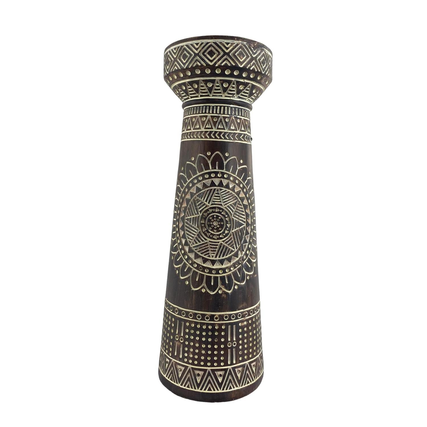 Candelabro 10.2X10.2X30.5 Choco