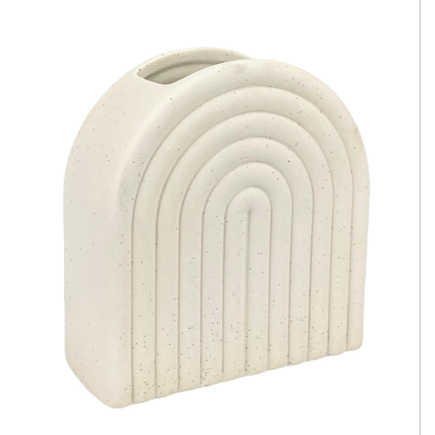 Jarron 14.6X6.5X15.5 Blanc Cerami Arco