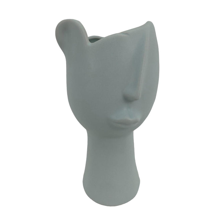 Jarron 12.3X11X22 Azul Baby Cara