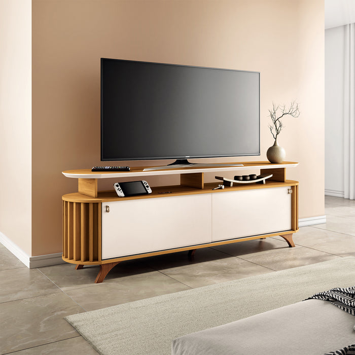 Mesa De Tv Alba Natural, Off White