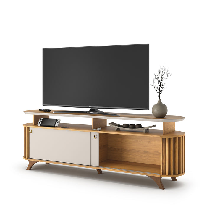Mesa De Tv Alba Natural, Off White