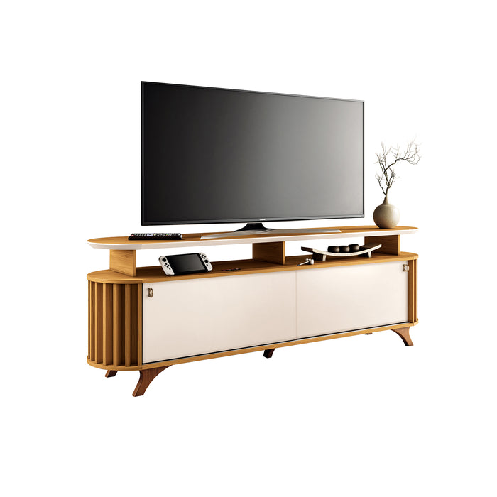Mesa De Tv Alba Natural, Off White