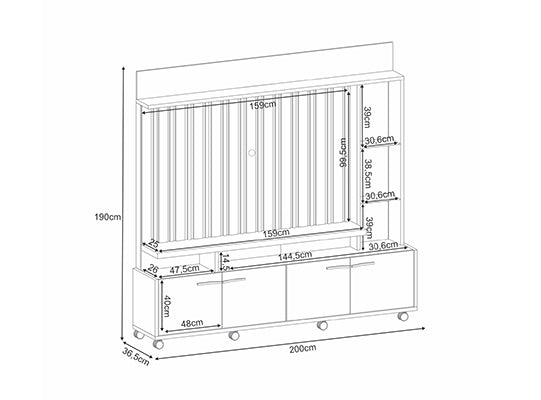 Centro Entretenimiento Titan Natural, Off White