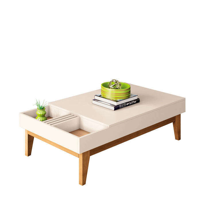 Mesa de Centro Vitta Natural Oscuro, Off White