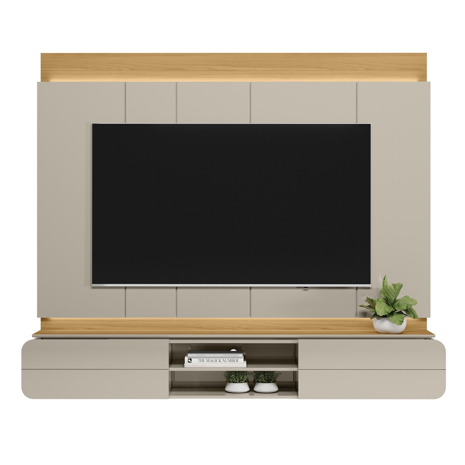 Panel de Tv Zurich Natural, Off White