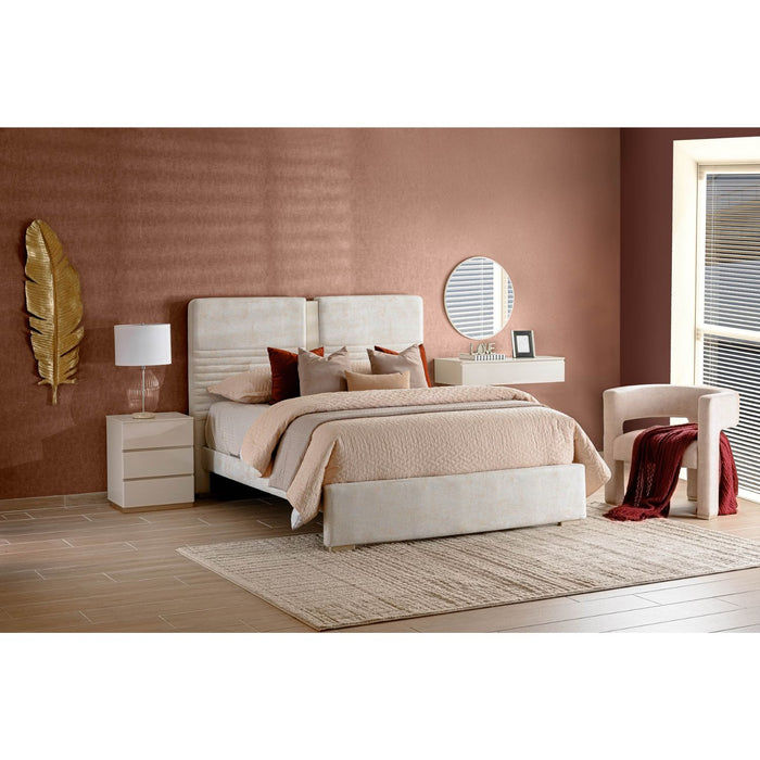 Cama Queen Moratti Beige, Champaña