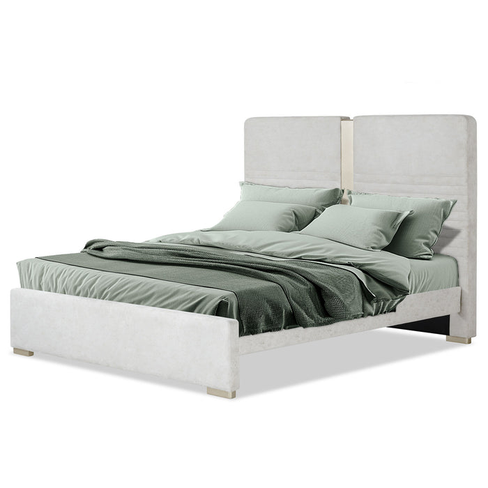 Cama Queen Moratti Beige, Champaña