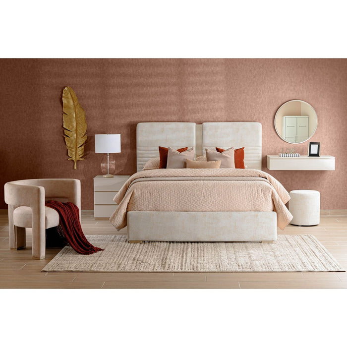 Cama Queen Moratti Beige, Champaña