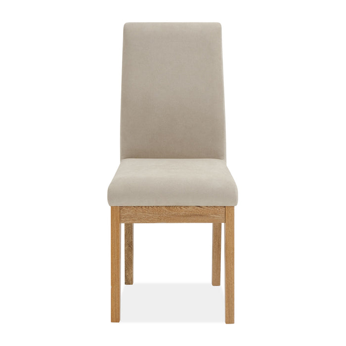 Comedor 6 Puestos Cannes Microfibra Camel, Natural