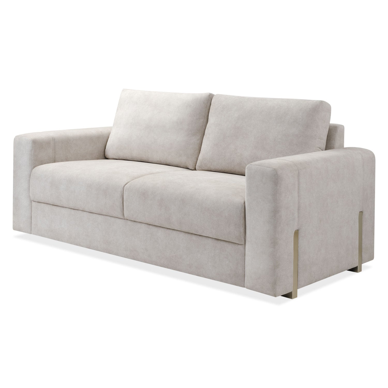 Sofá 3 Puestos Sevilla Velvet Zarem Ivory, Champaña