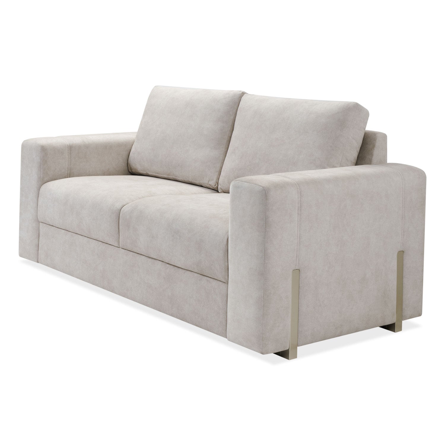 Sofa 2 Puestos Sevilla Velvet Zarem Ivory, Champaña