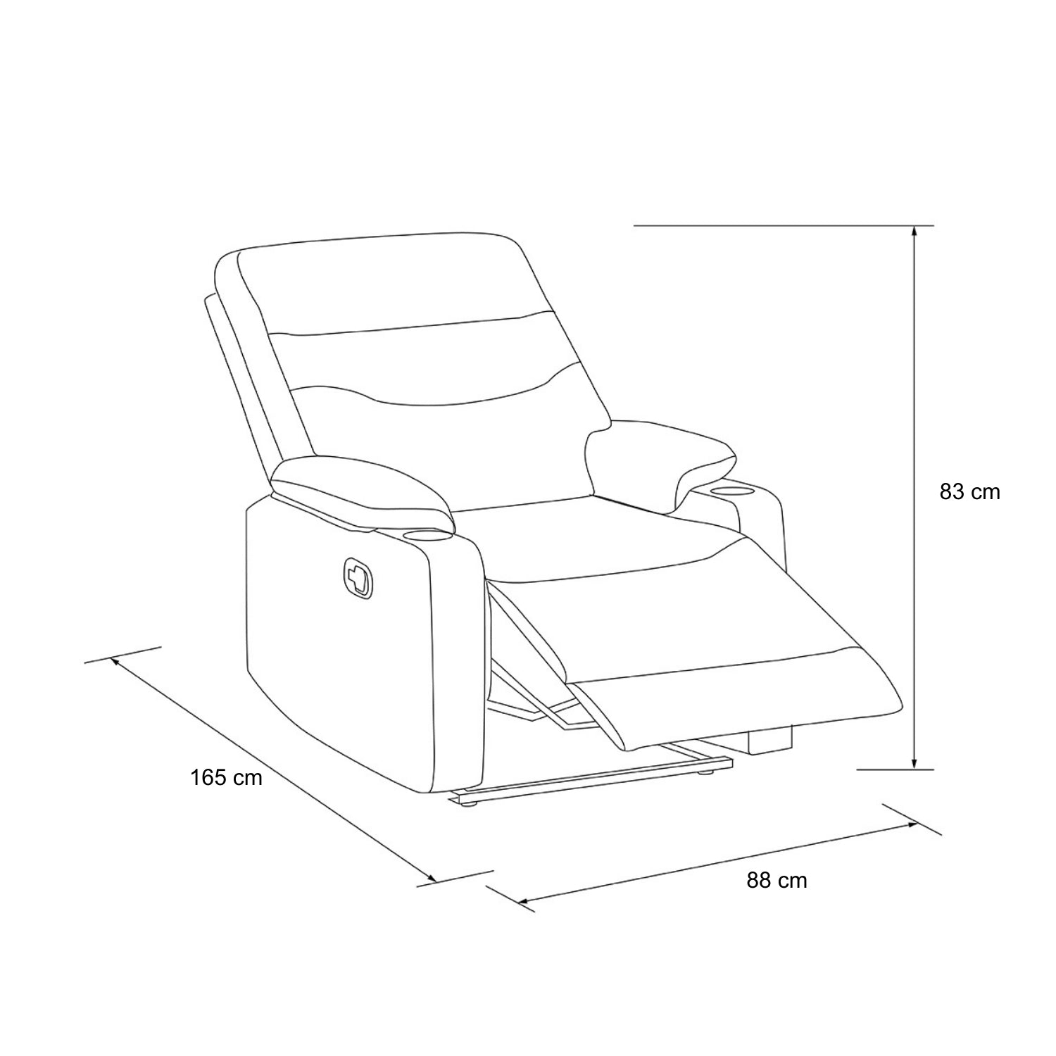 Silla Reclinable Ari Plata