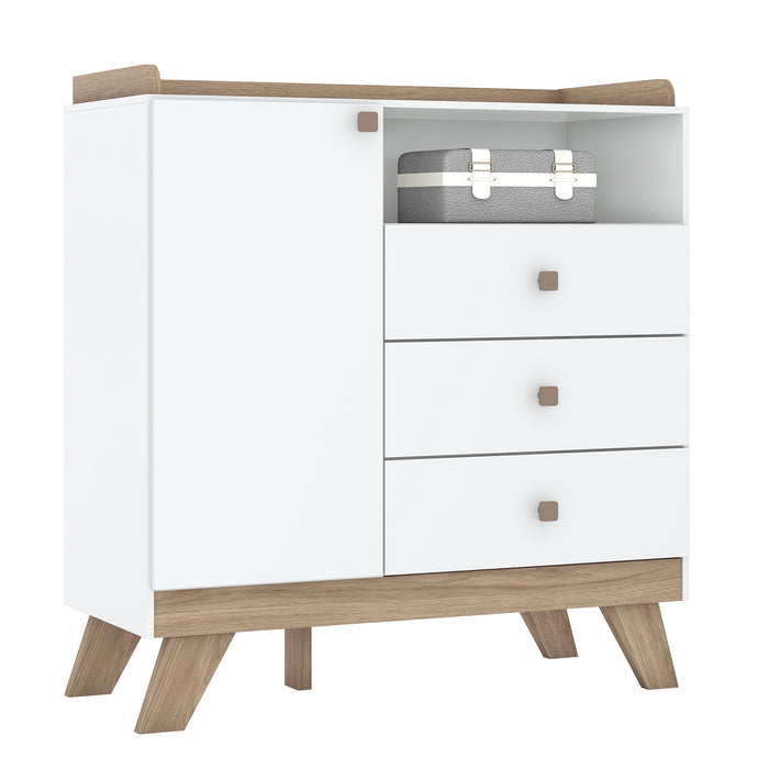 Comoda Buxy Blanco, Natural