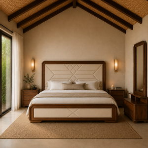 Recámara King Acrux Eurolino Beige, Wengue