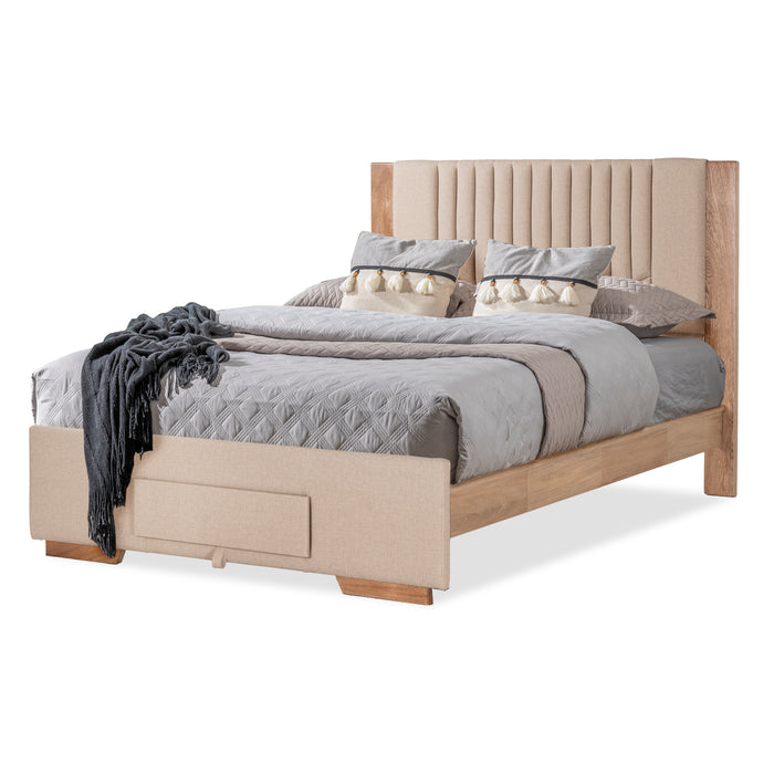 Cama Queen Montinni Marfil, Natural