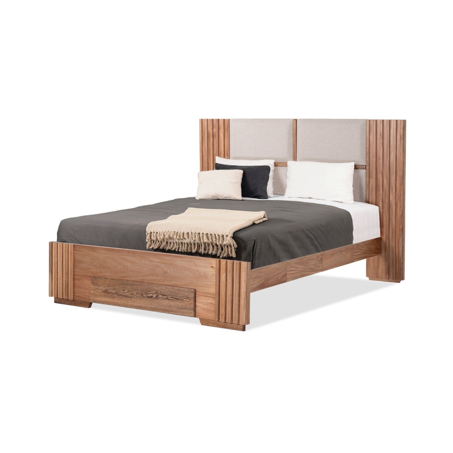 Cama Full Texas Beige, Natural
